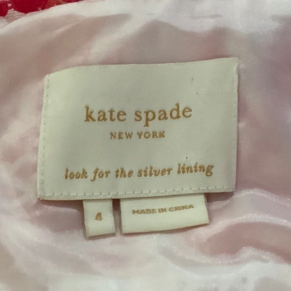 Kate Spade Pineapple Print Silk Linen Top Size 4